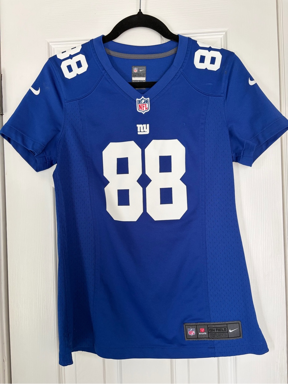 Nike New York Giants Women's Royal Blue #88 Nicks Football Jersey